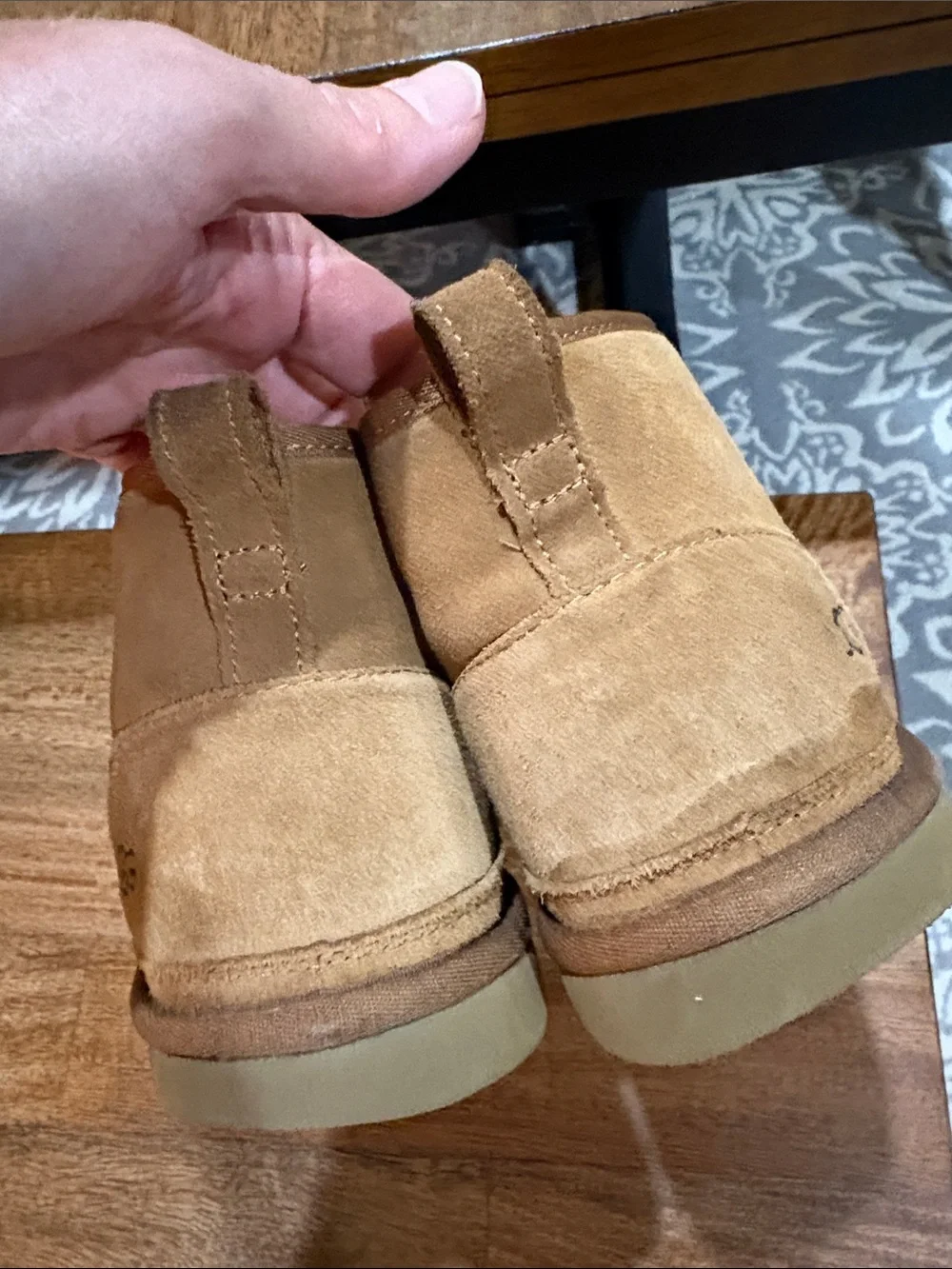 UGG Neumel Men's Chestnut Suede Chukka Boots - Lace-Up Casual size 14
